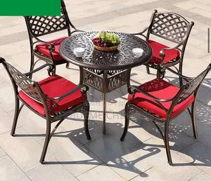 Iron Outdoor Set Round Table