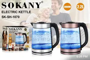 Sokany Electric Kettle Water Heater - 2.2l