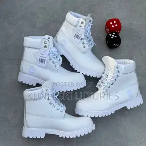 Original Timberland White Leather Boot