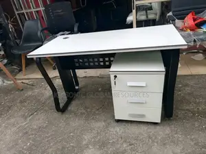 White /Black Office Table Size 1.2 Meters