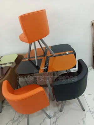 Imported Quality Glass Top Coffee Table With Chairs