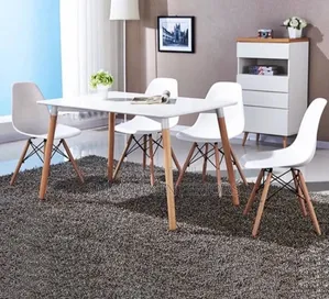 Best Quality Wooden Leg Table With Chairs