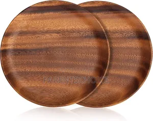 Acacia Wooden Dinner Plate- Small / Big