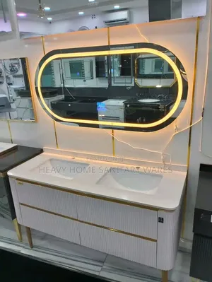 Cabinet With Ovals Mirror