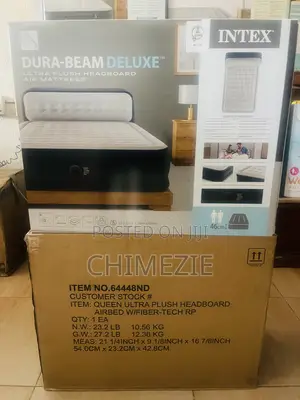 Intex Durabeam Headboard Queen Air Bed