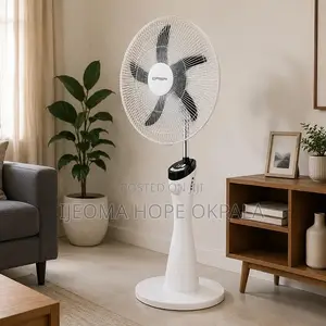 Qasa Rechargeable Fan QRF-7918 Curvy - 18" Inches