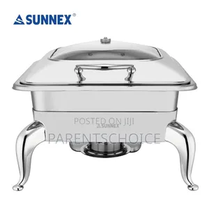 Sunnex 5.5l 2/3 Chafing Dish Fuel/Electric Heating Chafer