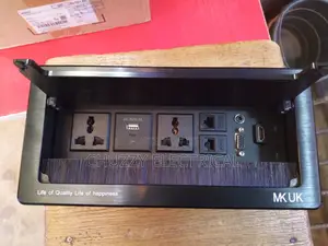 Mk Uk Recessed Multimedia Desk Box