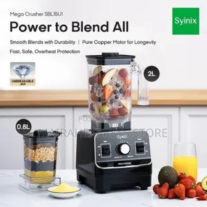 Synix Crusher 2in1 Blender (1500w) With Free Gift 2st7