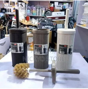Elegant Toilet Brush Waste Bin Set