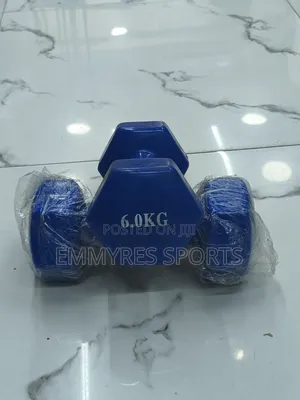 Pair of 6kg Aerobic Dumbbells