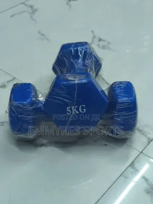 Pair of 5kg Aerobic Dumbbells