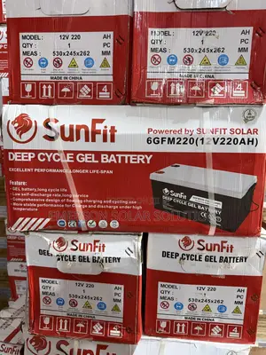 12v 220ah Sunfit Deep Cycle Gel Battery