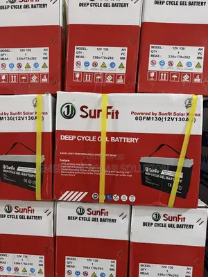 12v 130ah Sunfit Deep Cycle Gel Battery