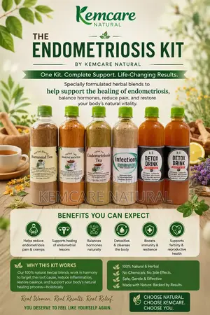 Painful Periods? Heavy Cramps? Kemcare Natural Endometriosis Kit