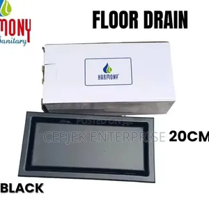 20cm Black Tiles Inside Floor Drain