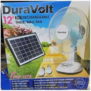 Duravolt Duravolt 12" Solar Table Fan