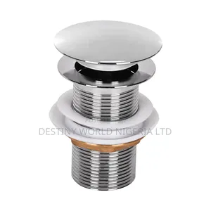 Chrome-Plated, Brass, Pop-Up Sink Drain Waste Valve.