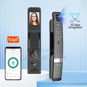 Tuya Wifi Face Recognition Door Lock With Camera Display B