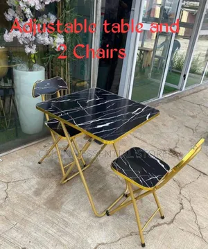 Foldable Reading/Laptop Table 2 Chairs for Home and Office
