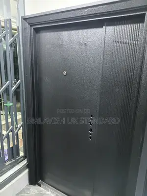 Black Steel Security Door