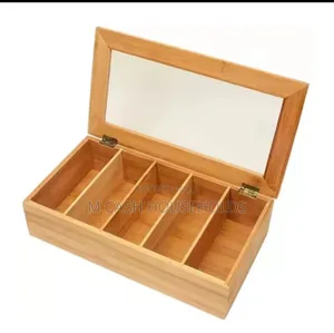 Multipurpose Wooden Tea Bag Coffee Storage Box