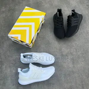 Original Adidas Ultra-Boost White Black Sneakers