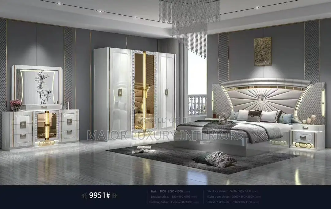 High Quality Bed and Bedframe Complete Set