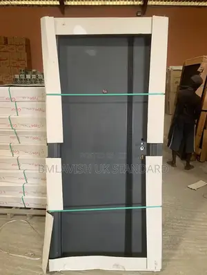 70mm Black Steel Security Door