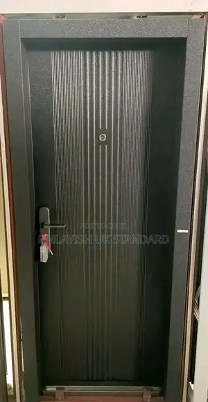 German Standard Black Steel Door 3ft 9" Frame
