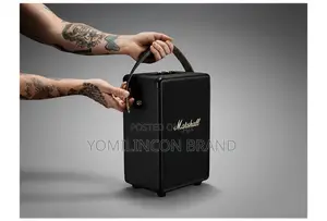 Marshall Tufton Portable Bluetooth Speaker, Black Brass