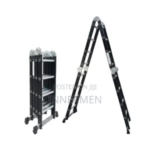 4x3 Multipurpose Black Aluminum Ladder