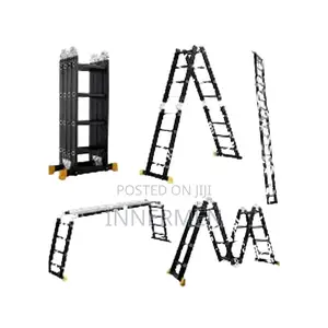 4x4 Black Aluminum Multipurpose Ladder