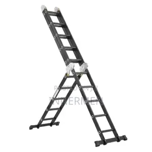 4x5 Black Aluminum Multipurpose Ladder