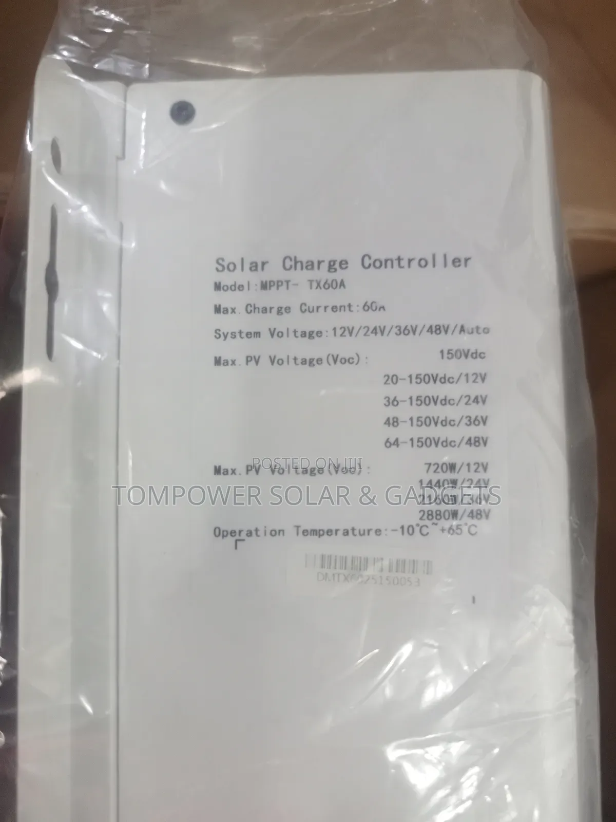 60a MPPT Solar Charge Controller, Advanced Model