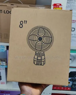 8-Inch Lithium Ion Rechargeable Fan