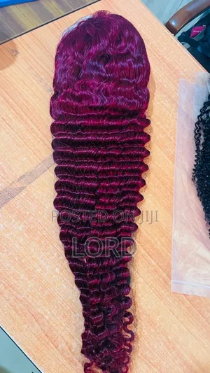 Luxury Deep Wave Burgundy Colour
