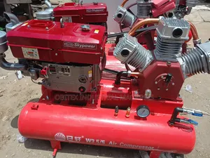 Double Tank Air Compressor With Engine