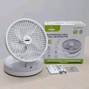 8 Inches Foldable Rotating Rechargeable Fan