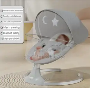 Baby Swing With Bluetooth + Mesh Roof+ Remote Control + U Shaped