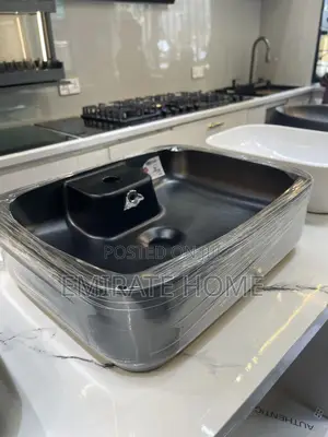 Black Washing Hand Basin Top Table