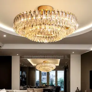 Luxury Double Layers Crystal Chandelier Lamp