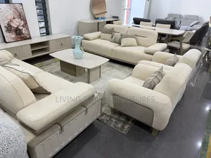 Contemporary Turkish Sofa Fabric Chairs by 7seaters Full Set