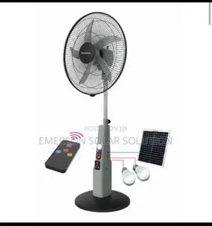 Duravolt 3in1 18 Inches Fan With Panel,Remote and Bulbs