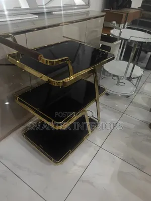 Imported Quality Glass Wine Trolley