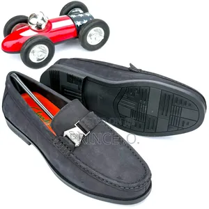 Suede Leather Versace Loafers