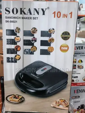 Sokany 10 in 1 Sandwich Maker - 750w
