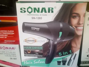 Sonar Professional Hair Dryer Sn-1265 – 5000w (5-in-1 Set)