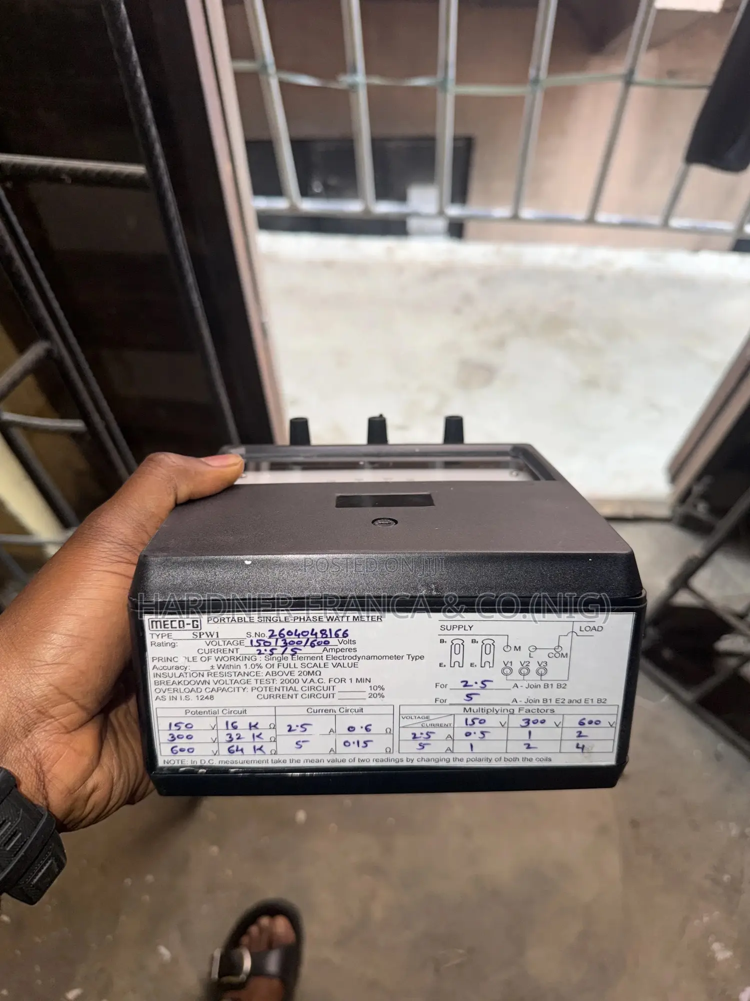 Watt Meter Single Phase