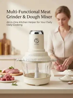 4 in 1multi-Functional Food Processor, ( Meat Grinder, Dough Mixer )